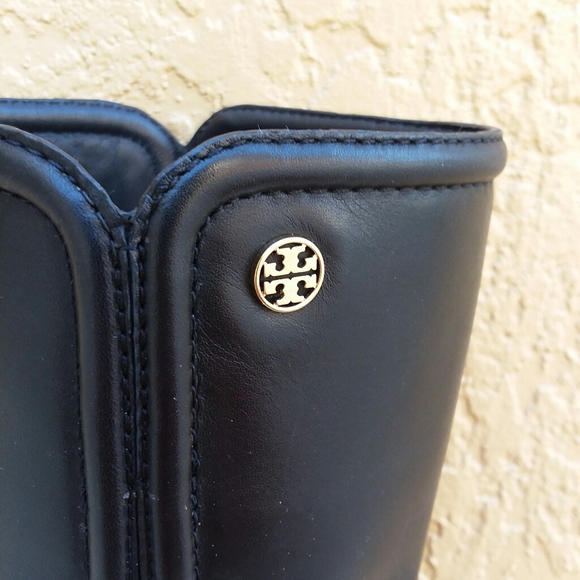 TORY BURCH Black Irene Wedge Heel Boot Size 7 - Picture 4 of 6